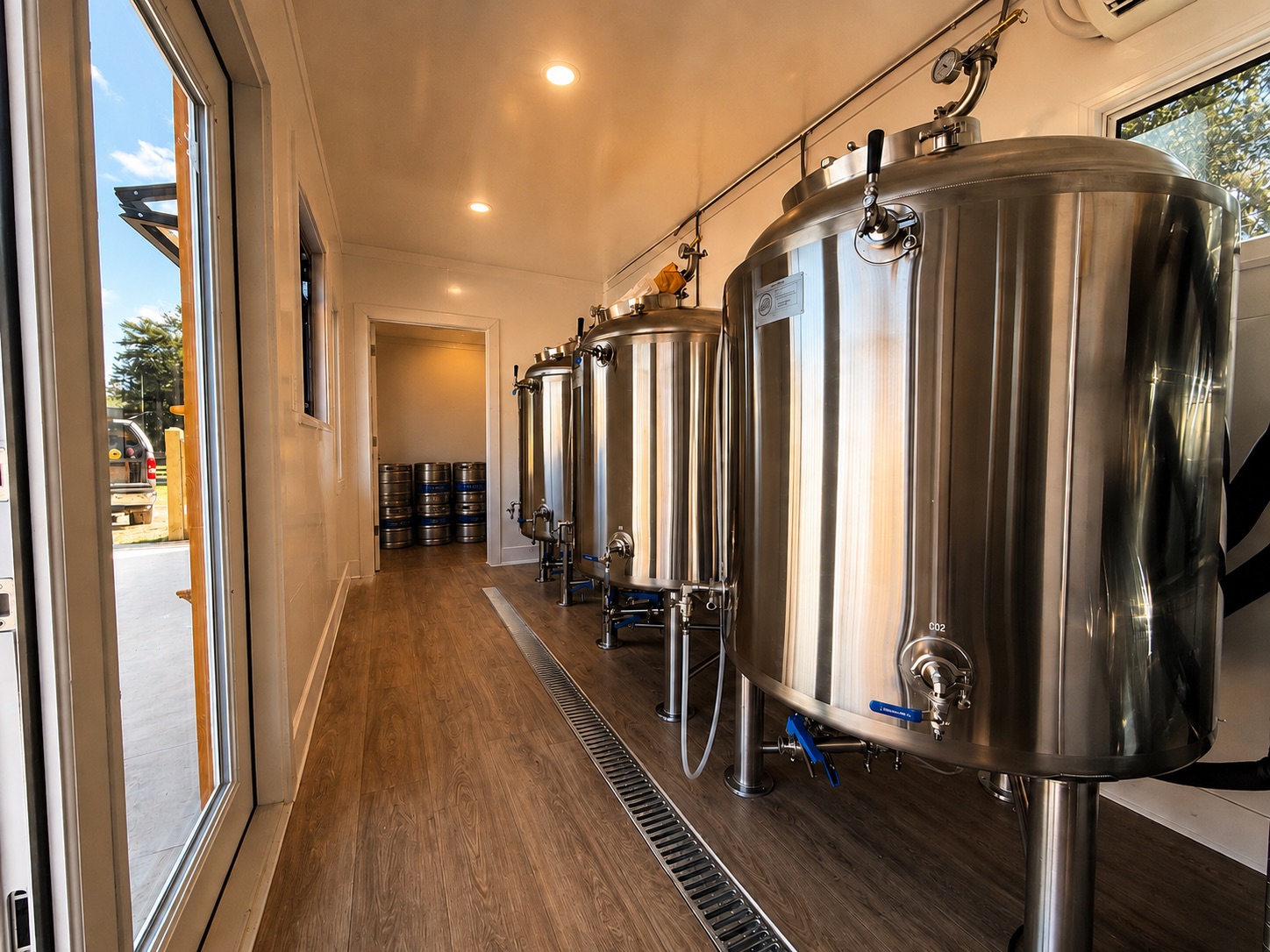 3-tank installation at the BrewBox Hub at Feather Oaks